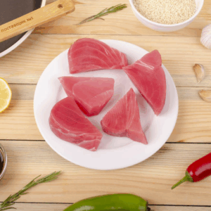 Тунец филе с/м стейки 50-100 гр (2 шт в/у по 500 гр, для стейков, тартара, Вьетнам)