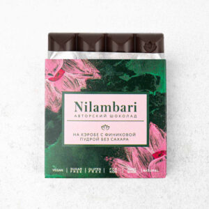 Шоколад на кэробе с финиковой пудрой без сахара Nilambari