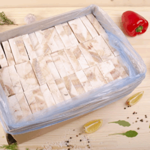 Минтай филе без кожи и костей (морская заморозка) с/м порционный 1 кг