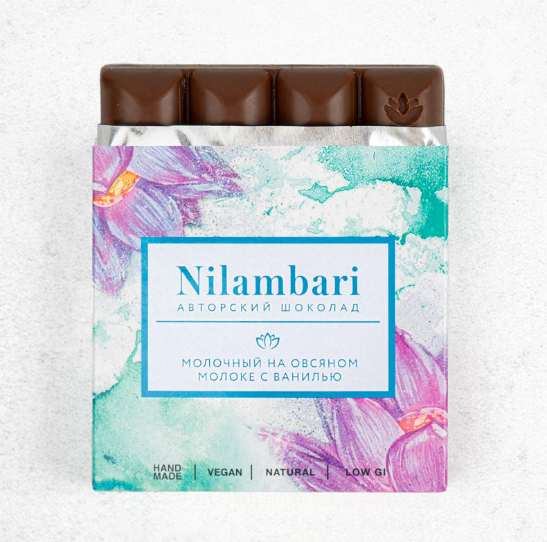 Молочный шоколад Nilambari с ванилью
