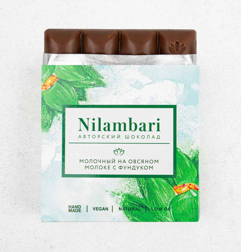 Молочный шоколад Nilambari с фундуком